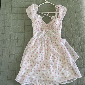 Hollister Floral tie back dress